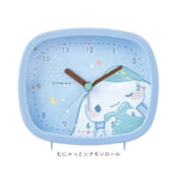 目覚まし時計 子供 キャラクター 通販 置き時計 アナログ 置時計 目覚まし 時計 めざましどけい スクエアライトクロック スクエア型 女の子 女子 ライト付 入学 入園 誕生日 お祝い