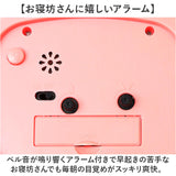 目覚まし時計 子供 キャラクター 通販 置き時計 アナログ 置時計 目覚まし 時計 めざましどけい スクエアライトクロック スクエア型 女の子 女子 ライト付 入学 入園 誕生日 お祝い