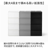 like-it クローゼットシステム ワイド引出し 通販 日本製 収納ケース 引き出し チェスト 衣装ケース 収納ボックス ライクイット CS-WD2 2P ワイド ｍ クローゼット収納 押入れ収納