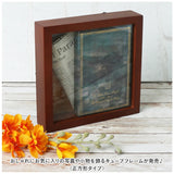ボックスフレーム 立体額 通販 キューブフレーム 木製 壁掛け 置き型 ボックス 写真 フォトスタンド コレクション ケース ウェルカムボード CUBE フレーム コルク 結婚式 おしゃれ 記念