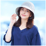 UVカット 帽子 レディース 通販 UV帽子 UV ハット キャペリン バケットハット 日除け帽子 日よけ帽子 綿 日本製 手しごと工房ダンガリーUV帽子 コジット COGIT レディース帽子