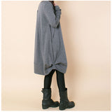 ワンピース レディース きれいめ 長袖 通販 秋 冬 おしゃれ お洒落 ゆったり かわいい 可愛い カジュアル 体型カバー 厚手 チュニック 膝丈 ガーリー Aライン 大人 シンプル 通勤 OL