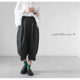 dgy パンツ D5760 ディージーワイ 通販 ワイドパンツ レディース 大人 麻 リネン ゆったり ウエストゴム らく 春 秋 春夏 大きいサイズ 体型カバー ナチュラル カジュアル シンプル