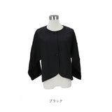 dgy ディージーワイ ジャケット レディース 通販 ノーカラージャケット フォーマルジャケット 長袖 フォーマル 体型カバー ゆったり 肩落ち レディース 麻100％ ノーカラー 無地 D*g*y