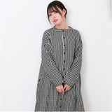 DGY ディージーワイ チェックワンピース 2WAY レディース 通販 ワンピース チェックワンピ ワンピ ロングワンピース 羽織 羽織り レディースワンピース ロング ロング丈 前後着用可能