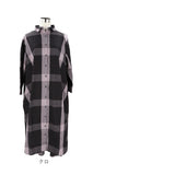 DGY ディージーワイ チェックワンピース レディース 通販 ワンピース チェックワンピ ワンピ ロングワンピース シャツワンピース レディースワンピース ロング ボタン 衿付き 長袖