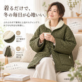 半纏 レディース 通販 はんてん ルームウェア 部屋着 ワンマイルウェア ルームウエア ボア ジャケット 上着 アウター 羽織り キルティング ボアキルト 防寒 あったかい 冬 秋冬 暖かい