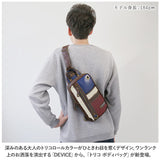 DEVICE バッグ DBG40033 通販 ボディバッグ ボディバック ボディーバッグ メンズ 小さめ ワンショルダーバッグ ショルダーバッグ ブランド デバイス トリコ かっこいい 縦長 縦型