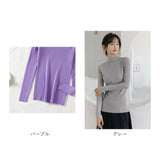 ニット レディース 長袖 ハーフタートルネック 通販 セーター タイト スリム フィット プルオーバー 秋 冬 薄手 上品 無地 シンプル きれいめ 着回し トップス おしゃれ