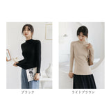 ニット レディース 長袖 ハーフタートルネック 通販 セーター タイト スリム フィット プルオーバー 秋 冬 薄手 上品 無地 シンプル きれいめ 着回し トップス おしゃれ