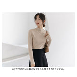 ニット レディース 長袖 ハーフタートルネック 通販 セーター タイト スリム フィット プルオーバー 秋 冬 薄手 上品 無地 シンプル きれいめ 着回し トップス おしゃれ