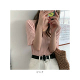 レディース サマーニット 通販 ニット 半袖ニット vネック tシャツ カットソー トップス 半袖 春 夏 秋 ゆったり おしゃれ 無地 きれいめ オフィス 通勤 大人 20代 30代 40代 50代