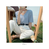 レディース サマーニット 通販 ニット 半袖ニット vネック tシャツ カットソー トップス 半袖 春 夏 秋 ゆったり おしゃれ 無地 きれいめ オフィス 通勤 大人 20代 30代 40代 50代