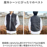 厚手 ベスト 防寒 冬 前開き メンズ 通販 ミリタリーベスト ノースリーブベスト ミリタリージャケット ジレ ジャケット もこもこ 立ち襟 ポケット あったか 暖かい あたたかい