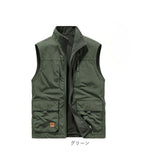 厚手 ベスト 防寒 冬 前開き メンズ 通販 リバーシブルベスト ジレ リバーシブル ジャケット マルチポケット ポケット 立ち襟 2way 多機能 あったか 暖かい あたたかい ノースリーブ 防風