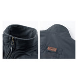 厚手 ベスト 防寒 冬 前開き メンズ 通販 リバーシブルベスト ジレ リバーシブル ジャケット マルチポケット ポケット 立ち襟 2way 多機能 あったか 暖かい あたたかい ノースリーブ 防風