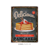 ブリキ看板 レトロ 通販 アンティーク調 スチール 壁掛け ボード プレート 看板 おしゃれ サインプレート カフェ風 デザインボードメタル Ｌ オーナメント ハンバーガー ハワイ 牛柄