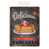 ブリキ看板 レトロ 通販 アンティーク調 スチール 壁掛け ボード プレート 看板 おしゃれ サインプレート カフェ風 デザインボードメタル Ｌ オーナメント ハンバーガー ハワイ 牛柄