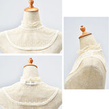 フォーマル ネックカバー 通販 ネック カバー つけ襟 レース 付け襟 ハイネック 付け襟レース つけえり 首元 春夏 首元カバー スタンドカラー ニット プルオーバー ワンピース 重ね着風