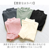 ハイネックシャツ 長袖 レディース 通販 レディースシャツ ハイネック シャツ 長袖シャツ 長袖Tシャツ Tシャツ tシャツ 肌触りが良い あったか あたたかい 暖かい ソフト やわらかい 無地