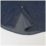 ワンピース デニム ロング 通販 シャツワンピース ロングシャツ ロングワンピース シャツワンピ 長袖 ワンピ アウター 前開き ボタン シンプル きれいめ 通勤 通学 カジュアル 体型カバー