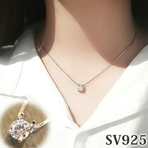 シルバー925 ネックレス 通販 ペンダント レディース メンズ シルバーアクセサリー シルバーネックレス サイズ調整可能 重ね付け 巾着付き キュービックジルコニア おしゃれ きれいめ
