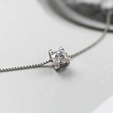 シルバー925 ネックレス 通販 ペンダント レディース メンズ シルバーアクセサリー シルバーネックレス サイズ調整可能 重ね付け 巾着付き キュービックジルコニア おしゃれ きれいめ