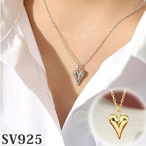 シルバー925 ネックレス 通販 ペンダント レディース メンズ シルバーアクセサリー シルバーネックレス サイズ調整可能 重ね付け 巾着付き シンプル おしゃれ きれいめ 大人 可愛い 通勤