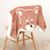 ブランケット ひざ掛け かわいい 通販 犬のかたちブランケット 膝掛け ミニ 毛布 犬 いぬ グッズ 薄手 膝掛 形 型 ひざかけ 可愛い キッズ おしゃれ 犬好き 子ども お昼寝 裏ボア 暖かい