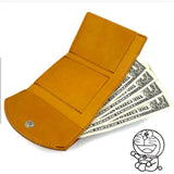 三つ折り財布 革 通販 日本製 ドラえもん ドラエモン 本革 牛革 ミニウォレット 三つ折り お札入れ カード入れ コインケース 男女兼用 小さい財布 コンパクト シンプル メンズ レディース