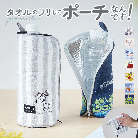 ポーチ 小物入れ 通販 どっとポーチ イニシャル タオルポーチ ミニポーチ タオルハンカチ 大人 かわいい 可愛い 小さい ペットボトルカバー 折りたたみ傘ケース キャラクター グッズ