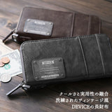 DEVICE デバイス ラウンド 長財布 メンズ 通販 財布 ロングウォレット ウォレット ラウンドファスナー 札入れ カード入れ 小銭入れ 紳士用 ブランド おしゃれ カード アコーディオン