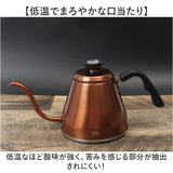 qahwa カフア ドリップケトル 通販 やかん ヤカン ケトル 調理器具 珈琲 コーヒー QAHWA 温度計付き 温度計 温度がわかる 細口 ノズル 持ちやすい ハンドルグリップ ガス IH 1.2L