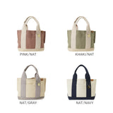 トートバッグ レディース キャンバス 通販 小さめ ミニトート 仕切り ミニトートバッグ おしゃれ 無地 ポケット ランチトート ランチバッグ メンズ 布 帆布 ミニバッグ DOT&STRIPE