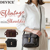 DEVICE デバイス ショルダーバッグ 通販 ショルダーバック ショルダー 肩掛け ななめかけ 斜めがけ ミニショルダーバッグ ミニショルダー 小さめ ヴィンテージ風 ベルト レディース