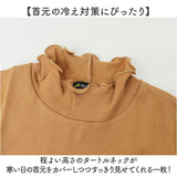タートルプルオーバー 通販 タートルネック ハイネック プルオーバー カットソー 長袖 tシャツ トップス レディース 綿100％ eclaT style ディーライズ 春 秋 冬 微起毛 大人 無地