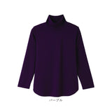 ハイネック レディース 通販 タートルネック プルオーバー eclaT style カットソー 長袖 tシャツ トップス インナー ディーライズ あったか 秋冬 薄手 春 秋 冬 防寒 暖かい 無地