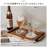 トレー 木製 Mサイズ 通販 お盆 おぼん トレイ 盆 おしゃれ カフェ 重ねられる スタッキング 小物入れ 木製トレー 木製トレイ アイアン ハンドル チーク Stack tray スタックトレー