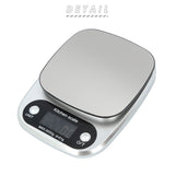 キッチンスケール デジタル 通販 0.1g 5kg おしゃれ はかり 量り 測り 計り 料理用 台所用 コンパクト シンプル 電池 計量 電子スケール クッキングスケール