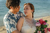Just Married ピアス E-111 通販 スタッドピアス リボンピアス リボン 大きい レディース キュービックジルコニア 大人 女性 花嫁 結婚式 プレゼント ギフト おしゃれ ブランド