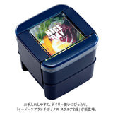 お弁当箱 2段 女性用 通販 ランチボックス 二段弁当箱 弁当箱 おべんとうばこ パッキン一体型 食洗機対応 レンジ対応 スクエア スクエアー 正方形 仕切り付き 透明ふた レジャー