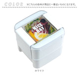 お弁当箱 2段 女性用 通販 ランチボックス 二段弁当箱 弁当箱 おべんとうばこ パッキン一体型 食洗機対応 レンジ対応 スクエア スクエアー 正方形 仕切り付き 透明ふた レジャー