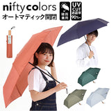 ニフティカラーズ 折りたたみ傘 1662 通販 nifty colors 傘 レディース メンズ 自動開閉 58cm 晴雨兼用 折り畳み傘 かさ カサ ECO LOOPET エコルーペット オートマティックミニ 通勤 通学