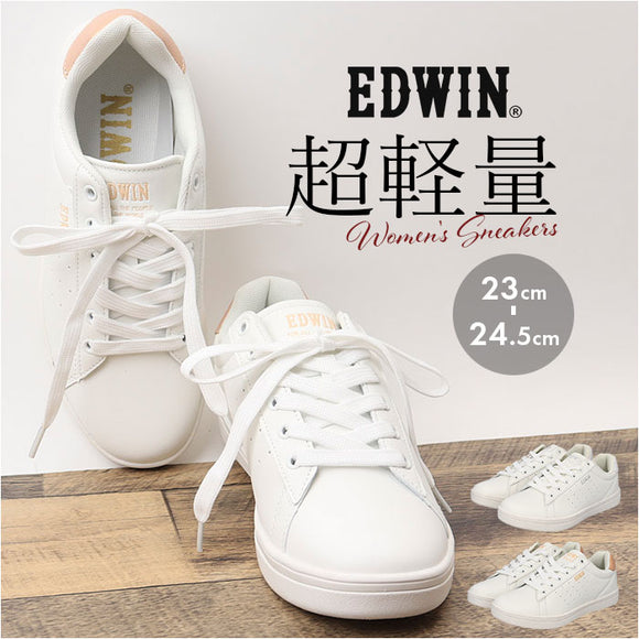 EDWIN スニーカー EDW4328 エドウィン 通販 レディース ローカットスニーカー 軽量 ウォーキングシューズ 歩きやすい シューズ 靴 くつ クツ カジュアルシューズ おしゃれ かわいい