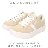 EDWIN スニーカー エドウィン EDW-4374 通販 靴 ローカットスニーカー 運動靴 レディース 軽量 軽い シンプル 歩きやすい 仕事 通勤 通学 学校 厚底 カジュアル 中学生 高校生 女子