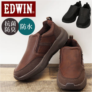 EDWIN 防水 スニーカー EDW7370 通販 スリッポン エドウィン 靴 メンズ 防水スニーカー 通勤 通学 通学靴 通勤シューズ 4cm防水 ローカット 抗菌防臭 高校生 中学生 男子 大人 社会人