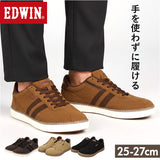 EDWIN スニーカー エドウィン 通販 メンズ ハンズフリーシューズ ハンズフリースニーカー スリップイン 履きやすい 手を使わずに履ける靴 シューズ 運動靴 靴 おしゃれ 紐靴 幅広 軽量
