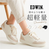 EDWIN スニーカー レディース 通販 レディーススニーカー ローカットスニーカー 軽量 女子 歩きやすい シューズ 靴 くつ クツ カジュアルシューズ おしゃれ かわいい シンプル 通勤 通学