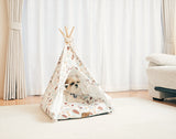 犬 猫 ハウス おしゃれ 室内 楽天 キャットハウス ドッグハウス ティピーテント ペットハウス アンファンス EF-PT04 ペットベット ベッド イヌ ネコ いぬ ねこ 寝床 かわいい コンパクト