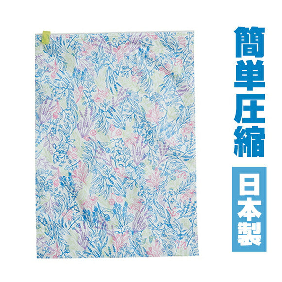 衣類 圧縮袋 丸めるだけ 楽天 衣類圧縮袋 お手軽ボタニカル柄衣類圧縮旅行袋 衣類圧縮袋旅行用 アンファンス EF-SR10 旅行用圧縮袋 衣類収納 掃除機不要 おしゃれ かわいい 収納用品 簡単